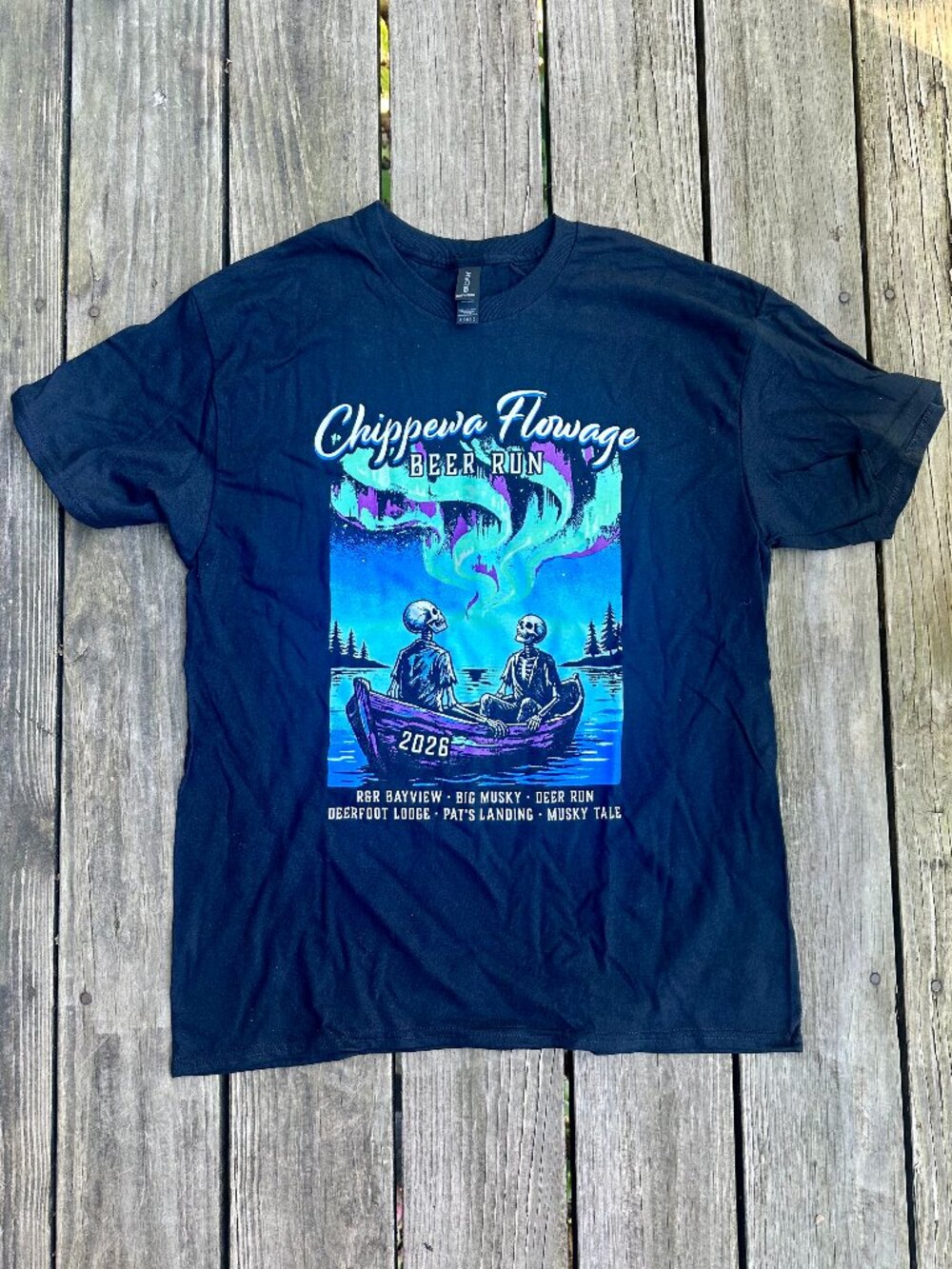 Chippewa Flowage Tshirt Beer Run 2026